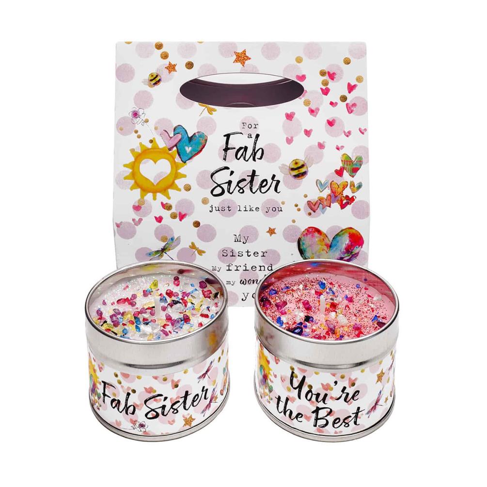 Best Kept Secrets Fab Sister & You're The Best Duo Mini Tin Candle Set £8.99